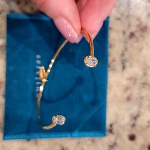 Serefina gold crystal bangle/cuff bracelet